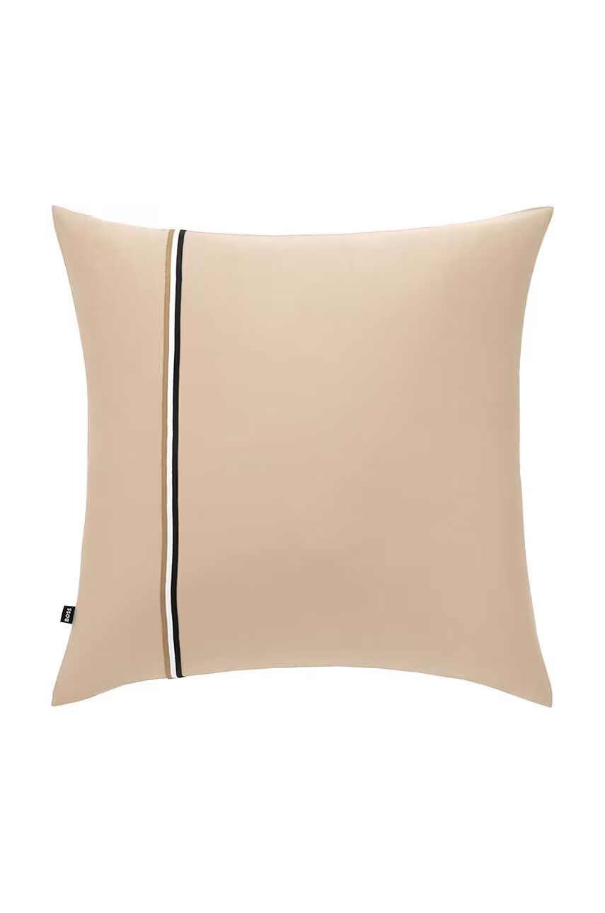 BOSS Памучна калъфка за възглавница BLINEA Beige 65 x 65 cm