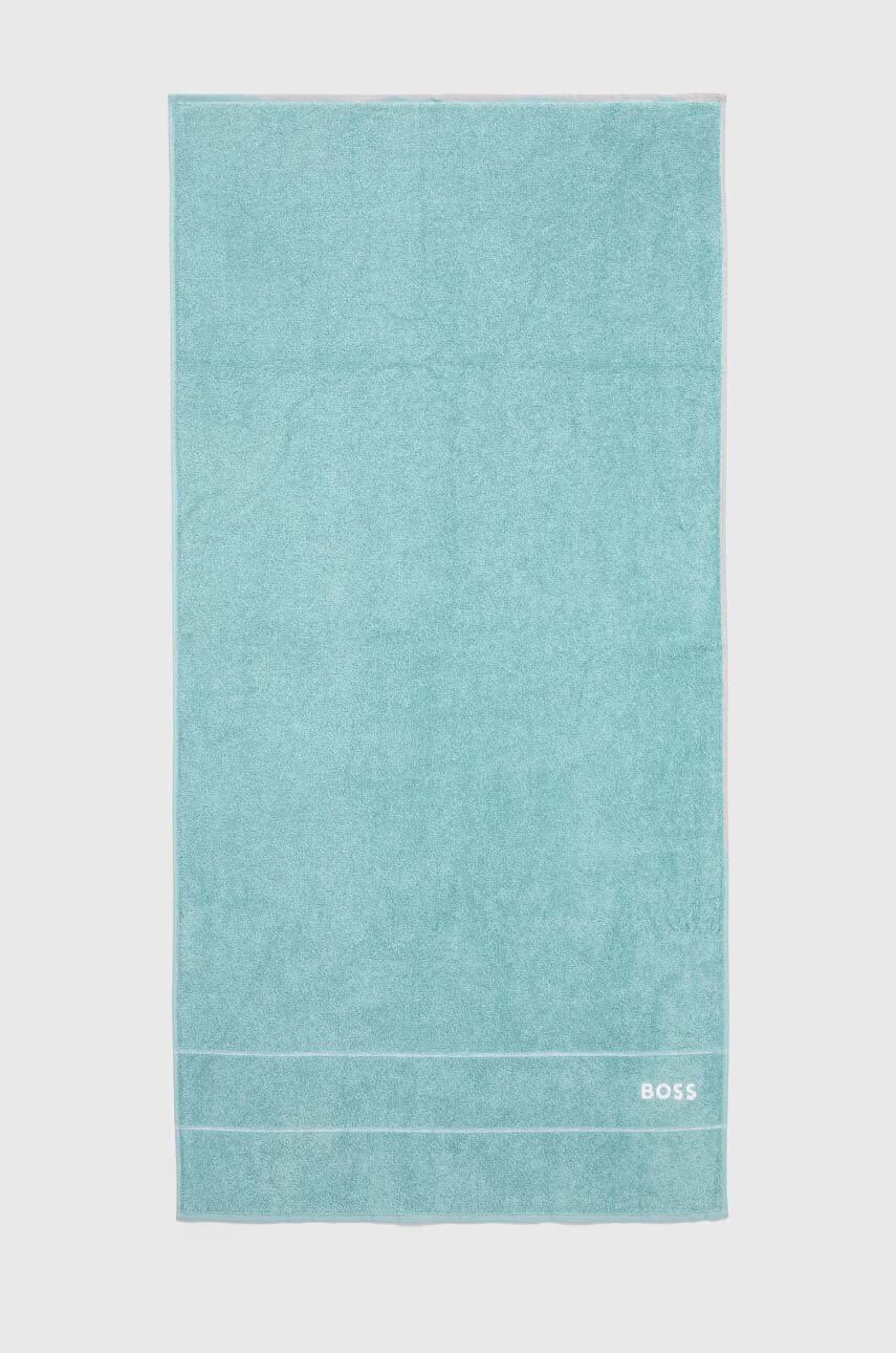 BOSS Памучна кърпа Plain Aruba Blue 70 x 140 cm