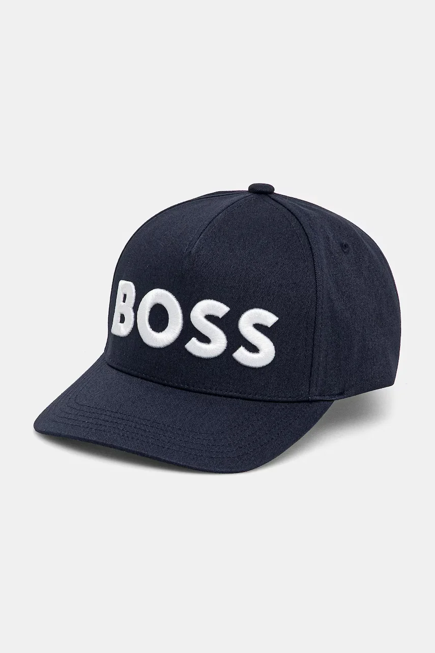 BOSS Памучна шапка с козирка Sevile