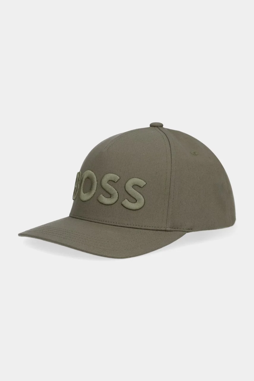 BOSS Памучна шапка с козирка Sevile