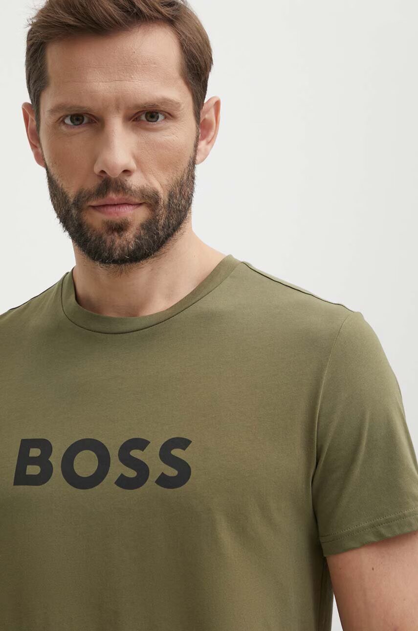 BOSS Памучна тениска