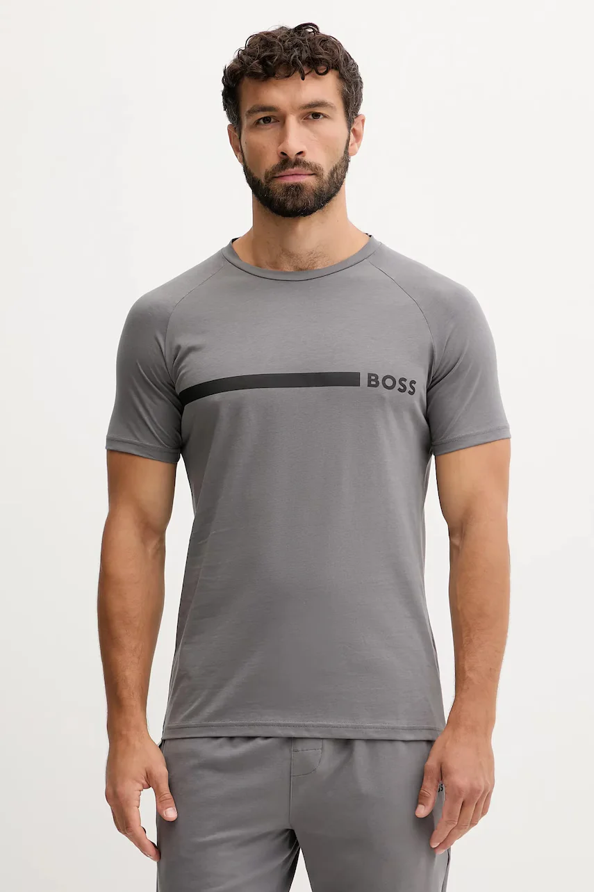 BOSS Памучна тениска T-Shirt RN Slim Fit