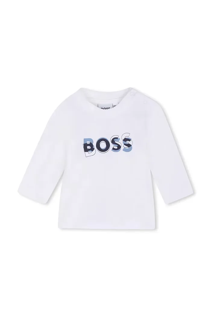 BOSS спортен анцуг за бебе с памук тъмносин J53307