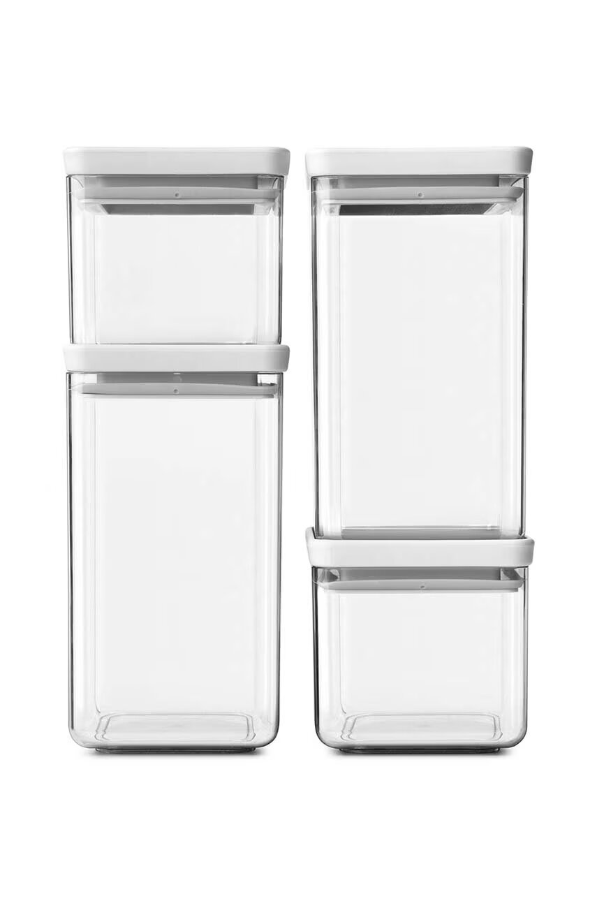 Brabantia Комплект контейнери за съхранение с капак Tasty+ (4 броя)