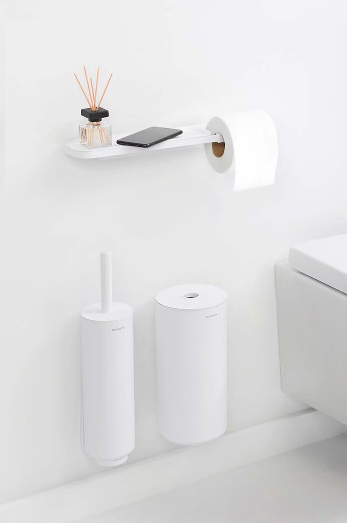 Brabantia Поставка за тоалетна хартия с рафт