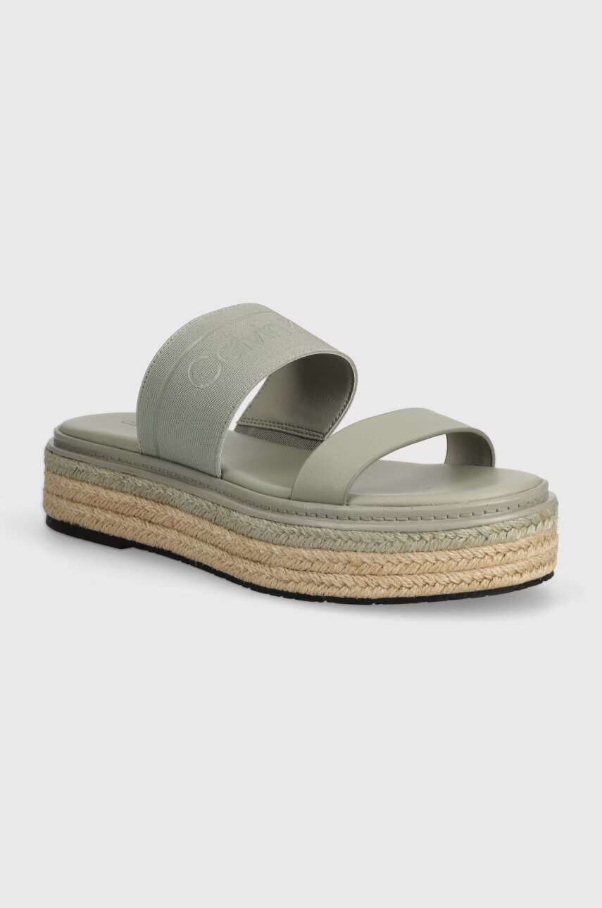 Calvin Klein Чехли WEDGE SLIDE HE