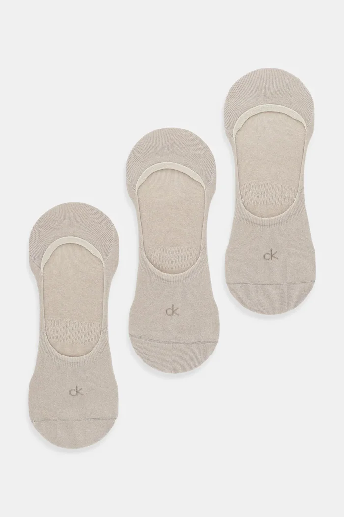 Calvin Klein Чорапи (3 чифта) в бежово 701234367
