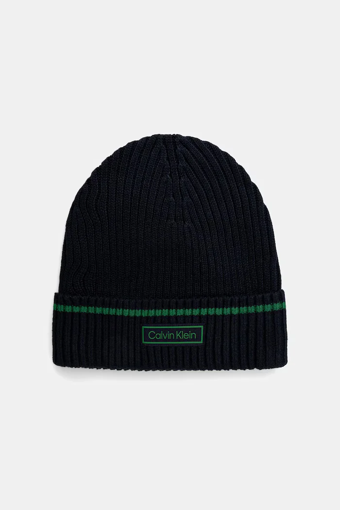 Calvin Klein Детска шапка с вълна в тъмносиньо LV04D8054G