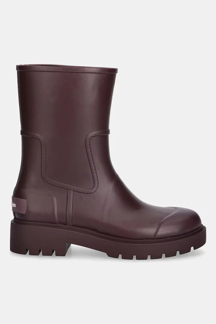 Calvin Klein Гумени ботуши MID RAINBOOT RUBBER в бордо YW0YW02004