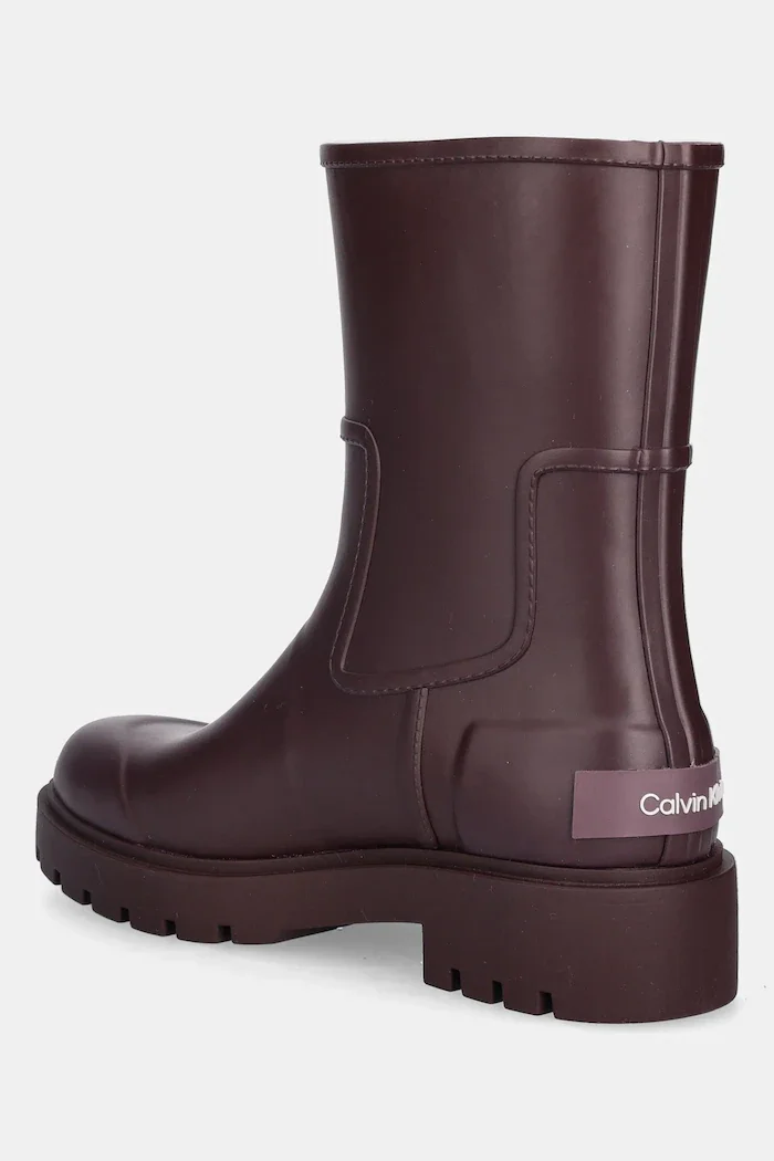 Calvin Klein Гумени ботуши MID RAINBOOT RUBBER в бордо YW0YW02004