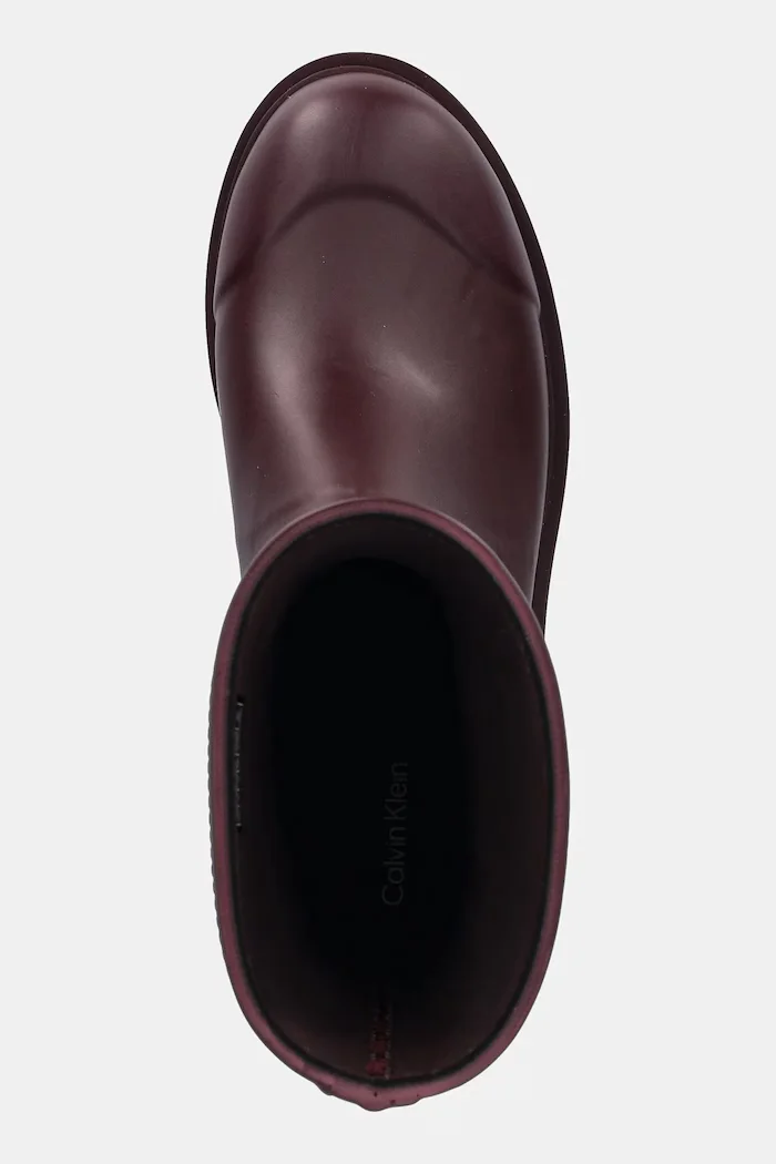 Calvin Klein Гумени ботуши MID RAINBOOT RUBBER в бордо YW0YW02004