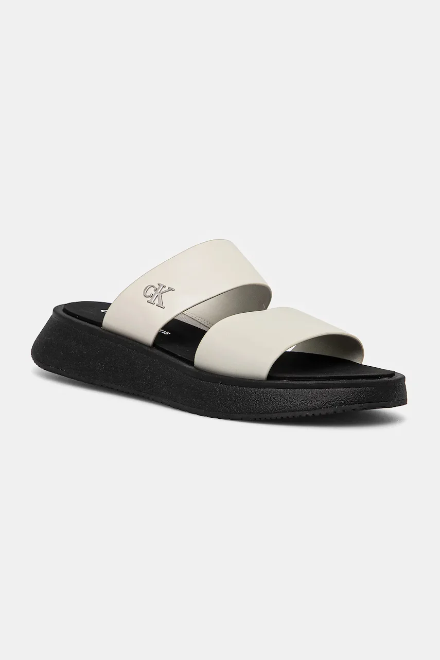 Calvin Klein Jeans Чехли SANDAL SLIDE DOUBLE STRAP