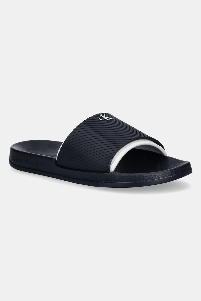 Calvin Klein Jeans Чехли SLIDE RUBBER NEOPRENE TEXT
