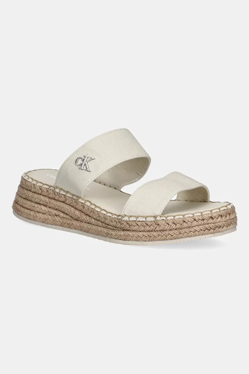 Calvin Klein Jeans Чехли SPORTY ROPE MG LTH WEBBING