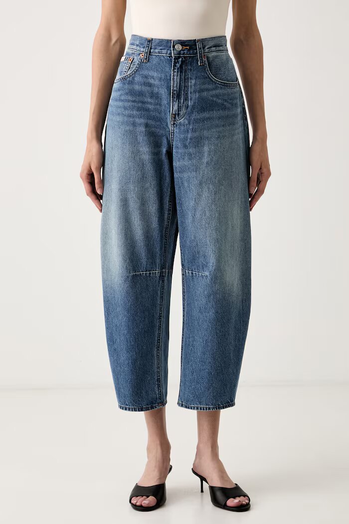 Calvin Klein Jeans дънки barrel дамски сини LV047G748G