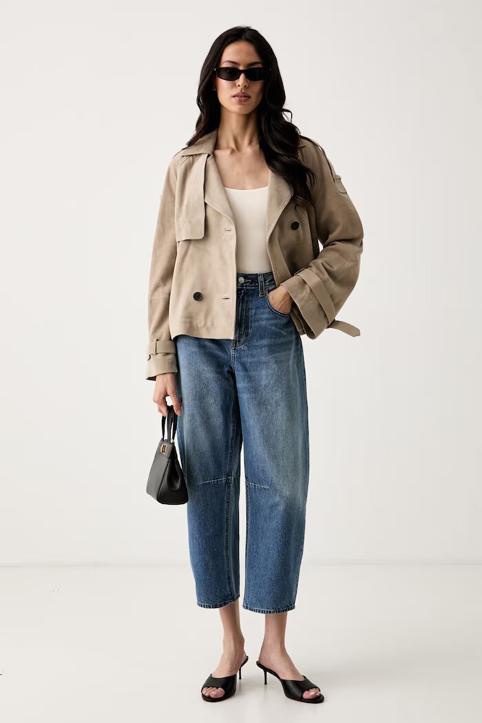 Calvin Klein Jeans дънки barrel дамски сини LV047G748G