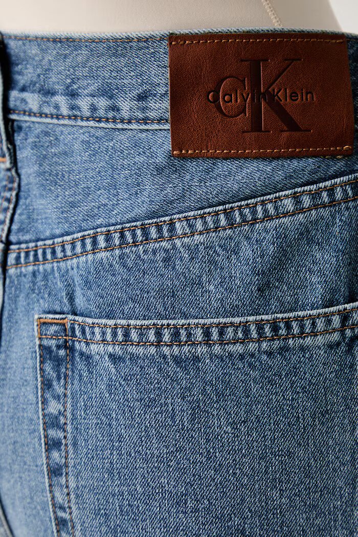 Calvin Klein Jeans дънки barrel дамски сини LV047G748G