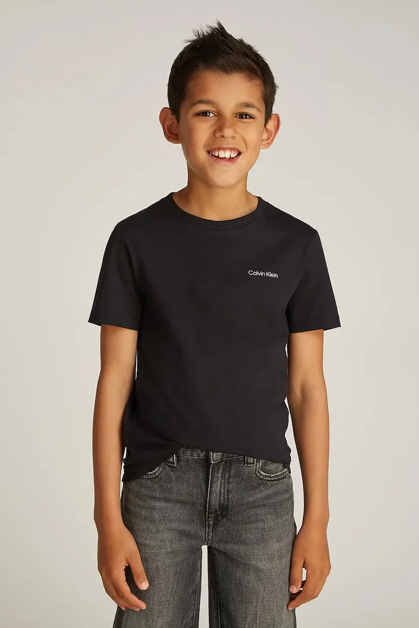 Calvin Klein Jeans Детска памучна тениска 0