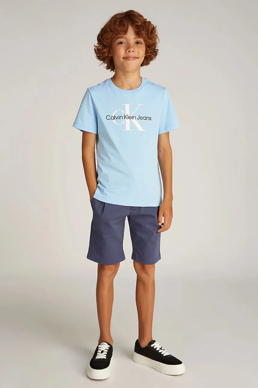 Calvin Klein Jeans Детска памучна тениска 0