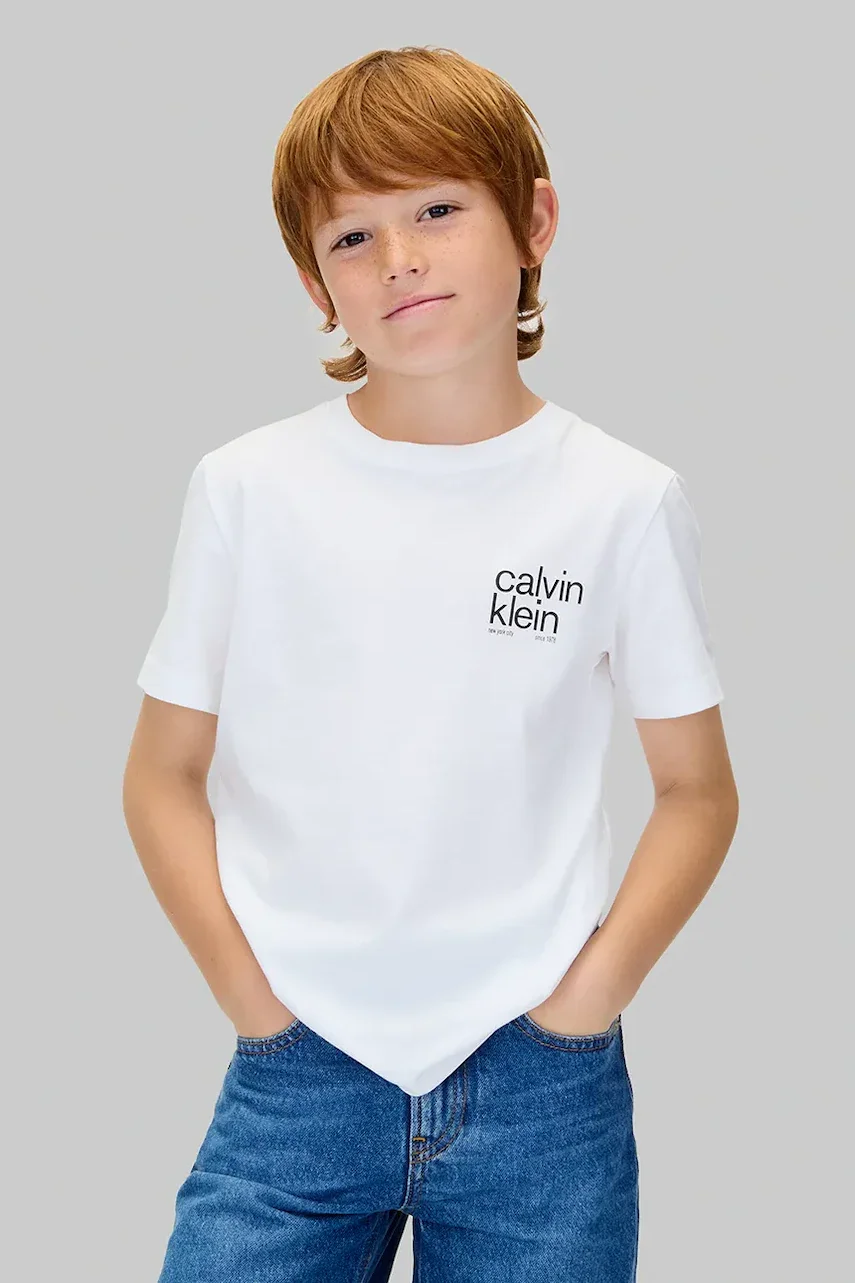Calvin Klein Jeans Детска памучна тениска