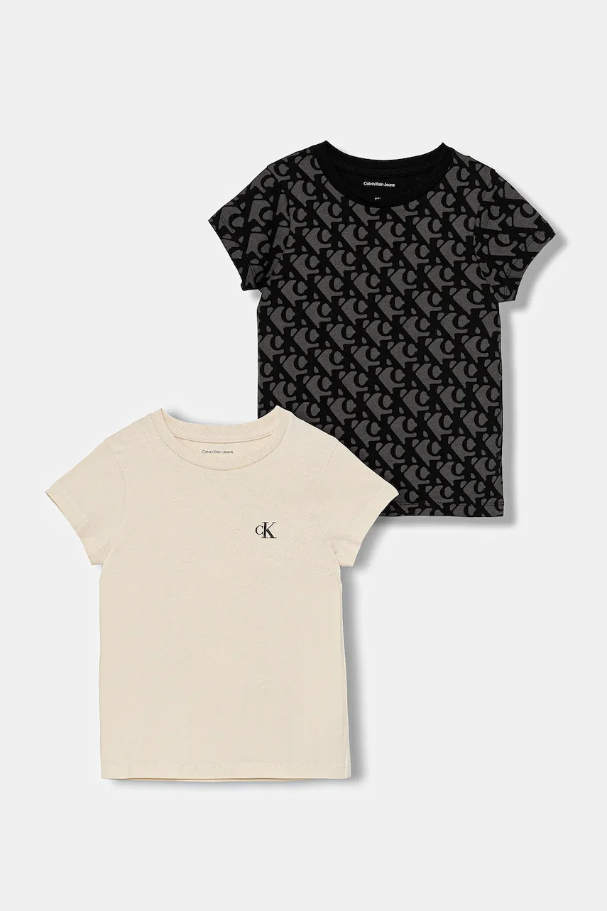 Calvin Klein Jeans Детска памучна тениска (2 броя)