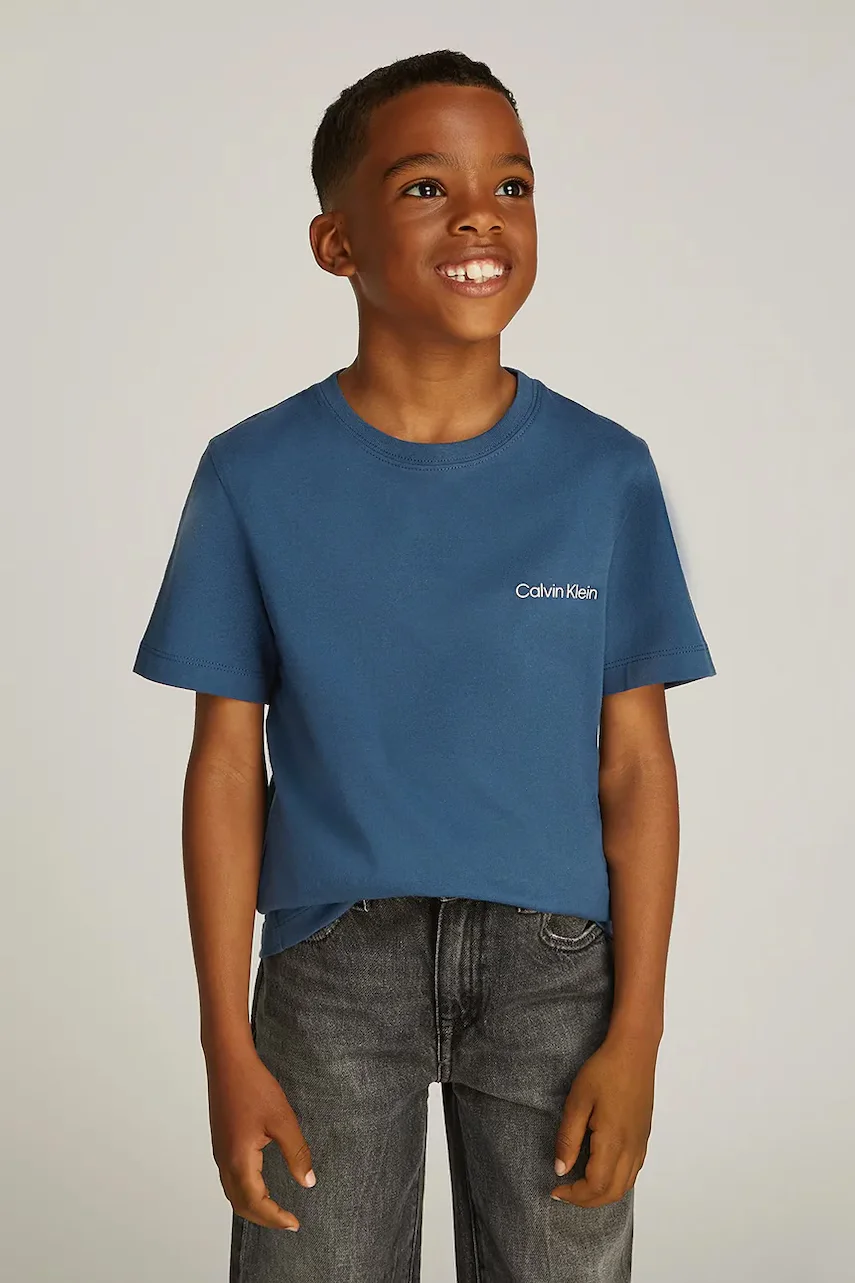Calvin Klein Jeans Детска памучна тениска (2 броя)