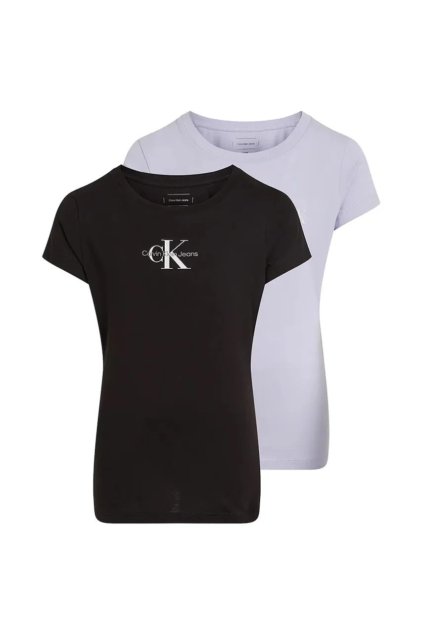 Calvin Klein Jeans Детска памучна тениска (2 броя)