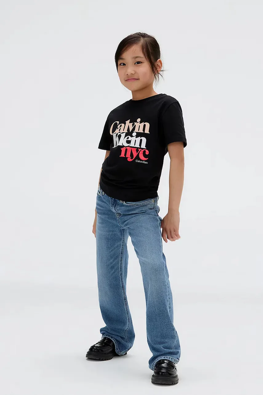Calvin Klein Jeans Детски дънки HR WIDE LEG