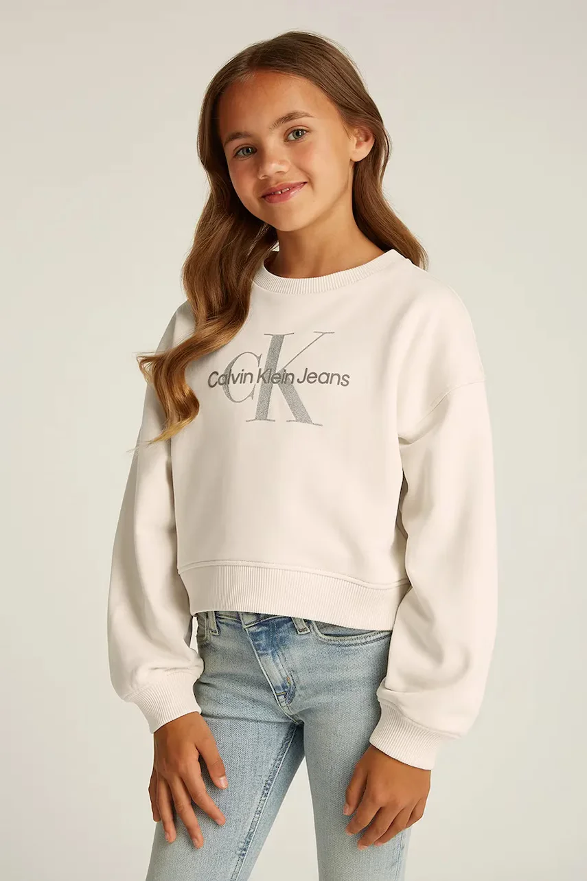 Calvin Klein Jeans Детски памучен суичър