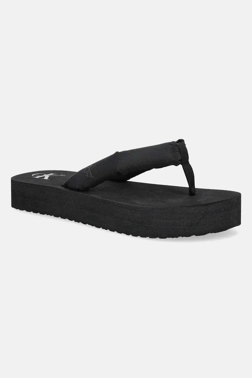 Calvin Klein Jeans Джапанки BEACH SANDAL FLATFORM TTXR SATIN