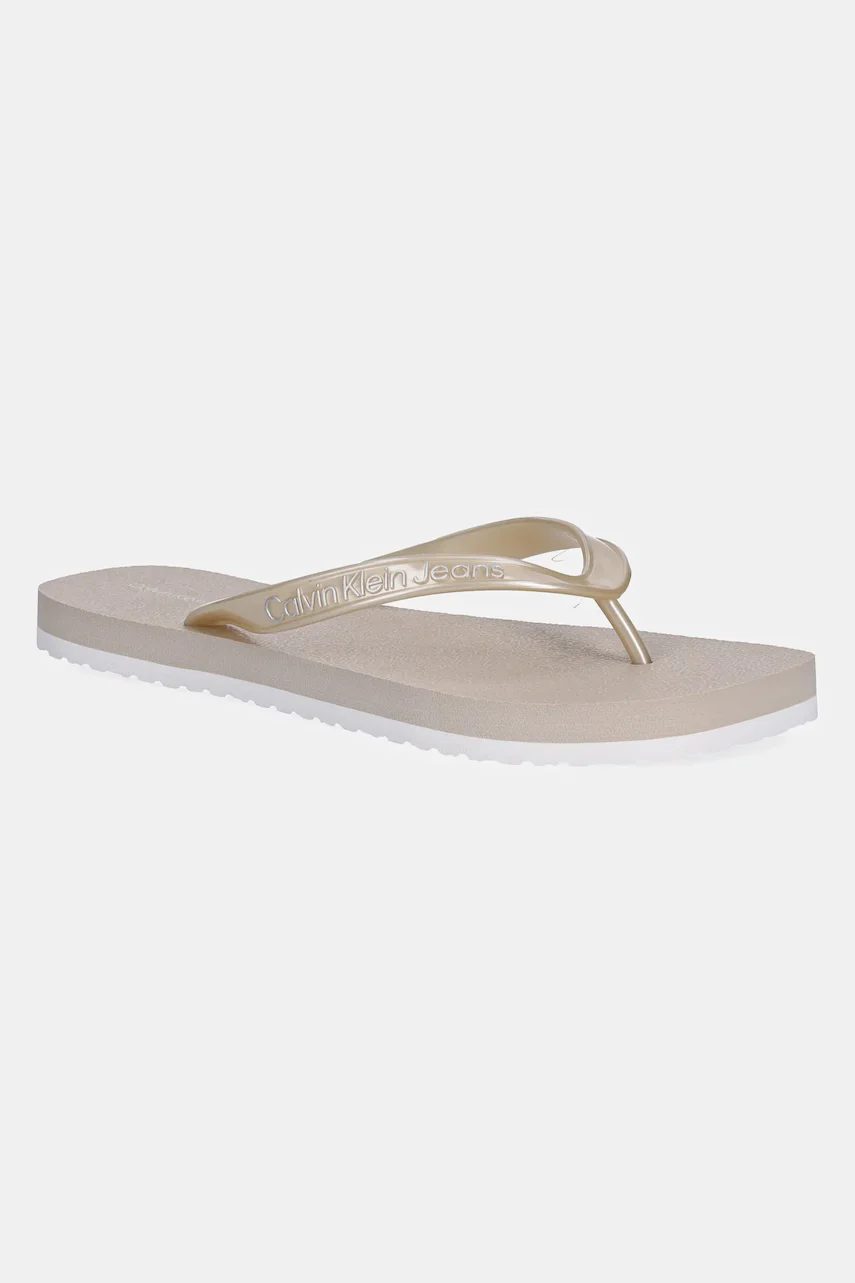 Calvin Klein Jeans Джапанки THONG+ TPU METALLIC
