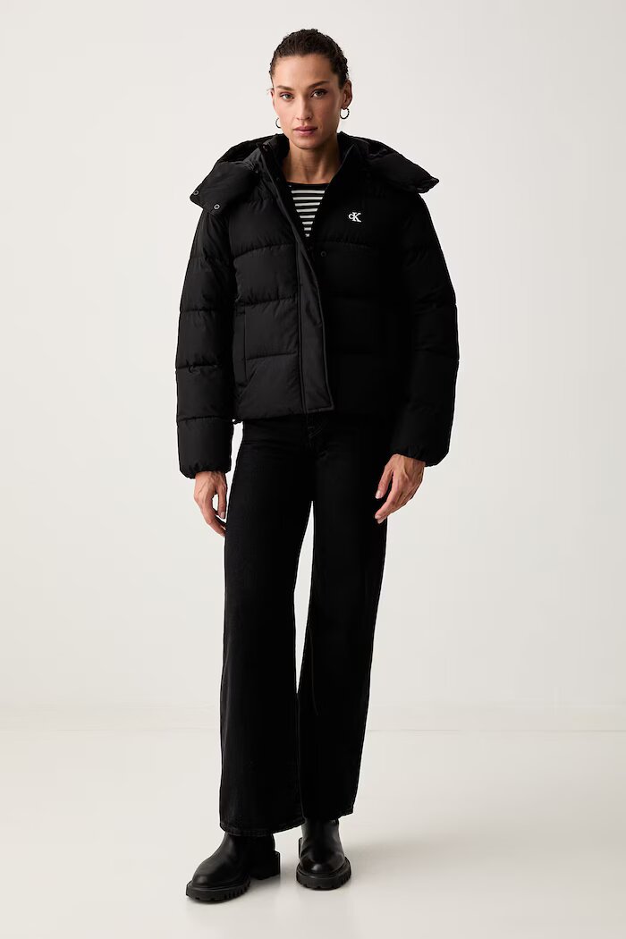 Calvin Klein Jeans капитонирано яке дамско черно LV047H504G