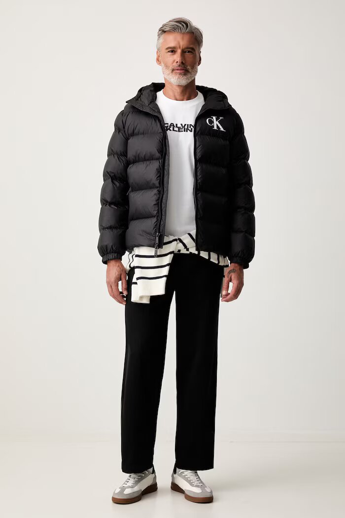 Calvin Klein Jeans капитонирано яке мъжко черно LV04RG513G
