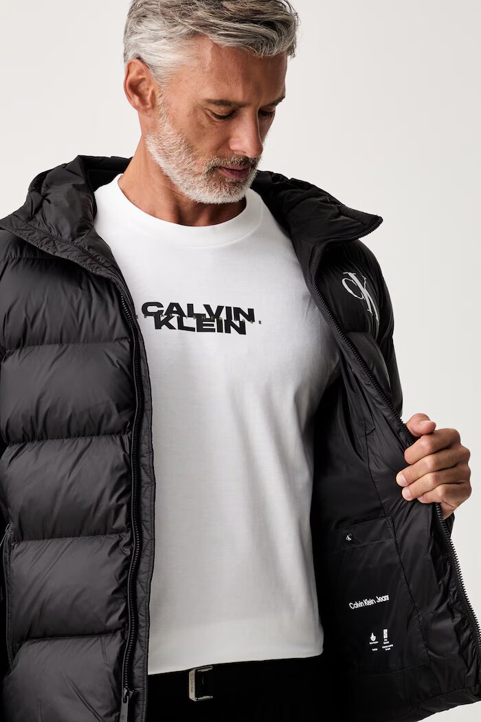 Calvin Klein Jeans капитонирано яке мъжко черно LV04RG513G