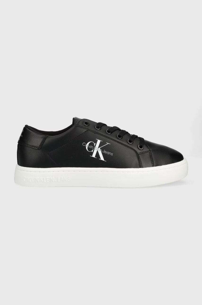 Calvin Klein Jeans Кожени маратонки Classic Cupsole Laceup Low LACE UP
