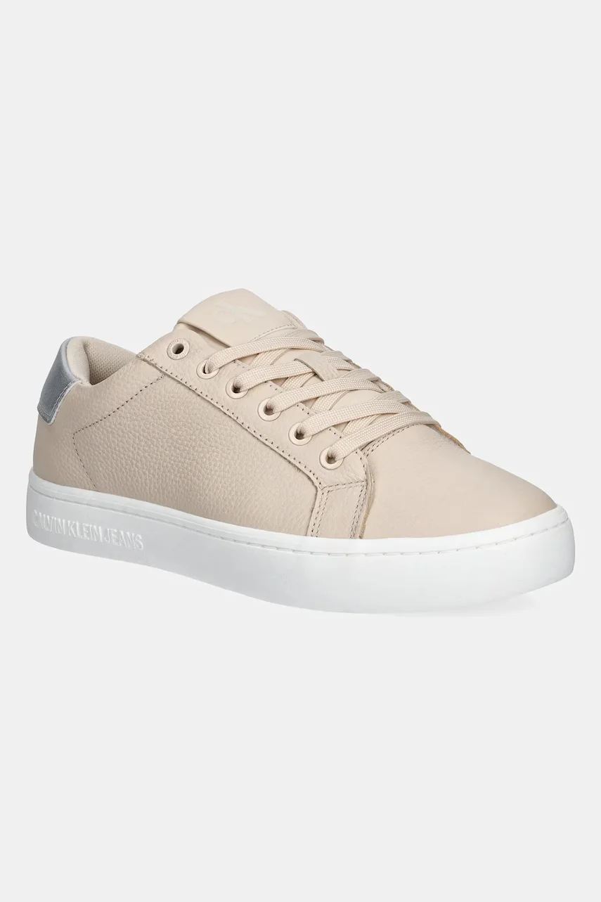 Calvin Klein Jeans Кожени маратонки CLASSIC CUPSOLE LOW OHB