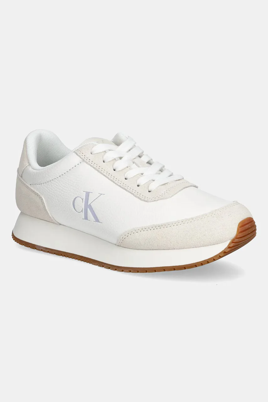 Calvin Klein Jeans Кожени маратонки RUNNER LACEUP LOW MIX MG