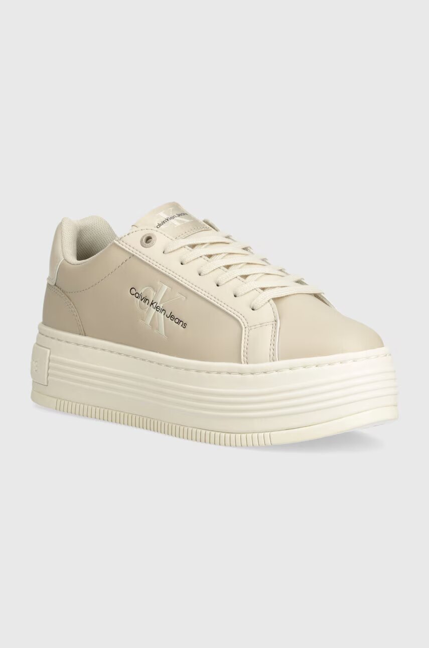 Calvin Klein Jeans Маратонки BOLD PLATF LOW LACE LTH ML MTL