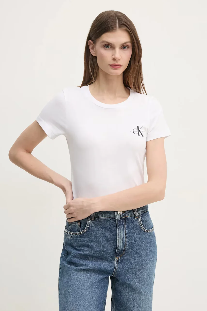 Calvin Klein Jeans Памучна тениска (2 броя)