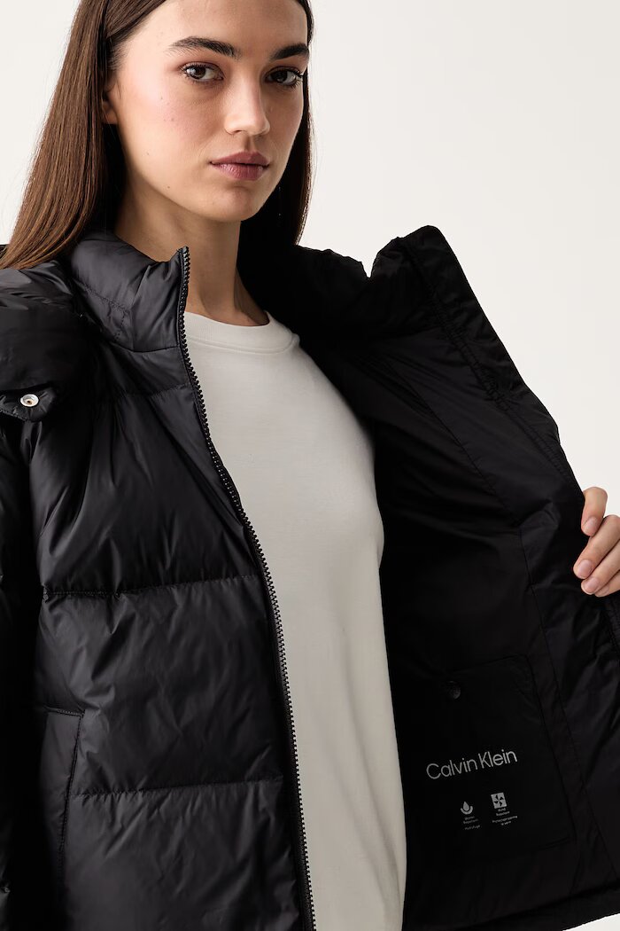 Calvin Klein Jeans пухено яке дамско черно LV047H500G