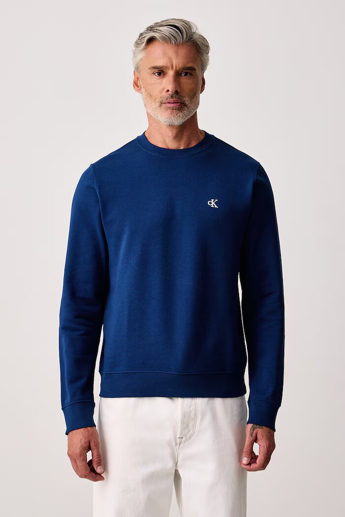 Calvin Klein Jeans суичър мъжки от памук тъмносин LV04RG275G