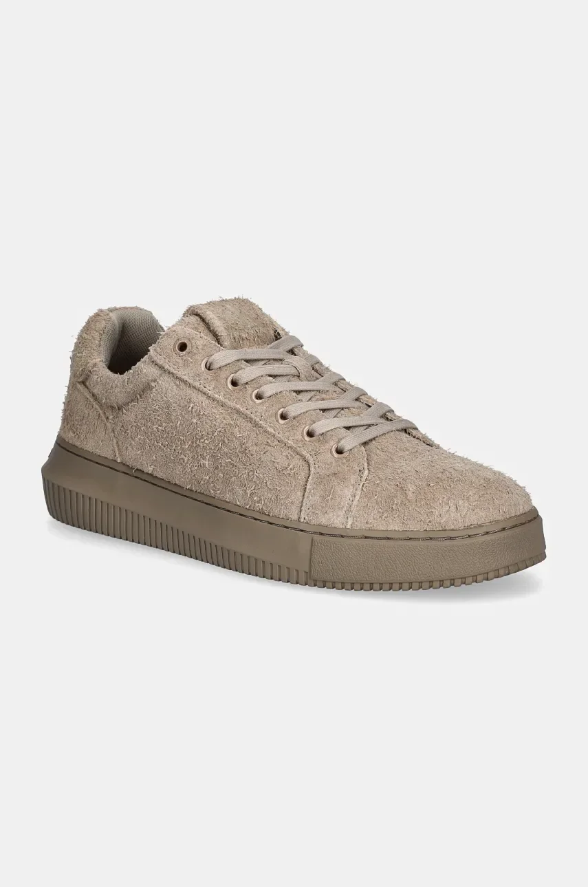 Calvin Klein Jeans Велурени маратонки CHUNKY CUPSOLE LOW SUEDE