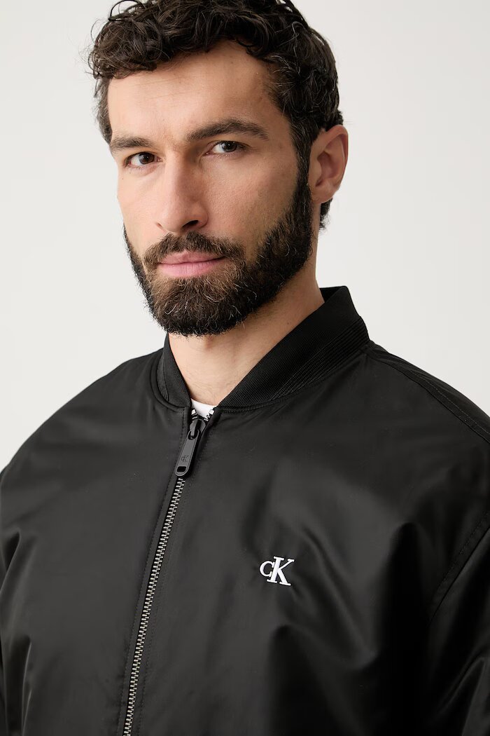 Calvin Klein Jeans яке бомбър мъжко черно LV04RG505G