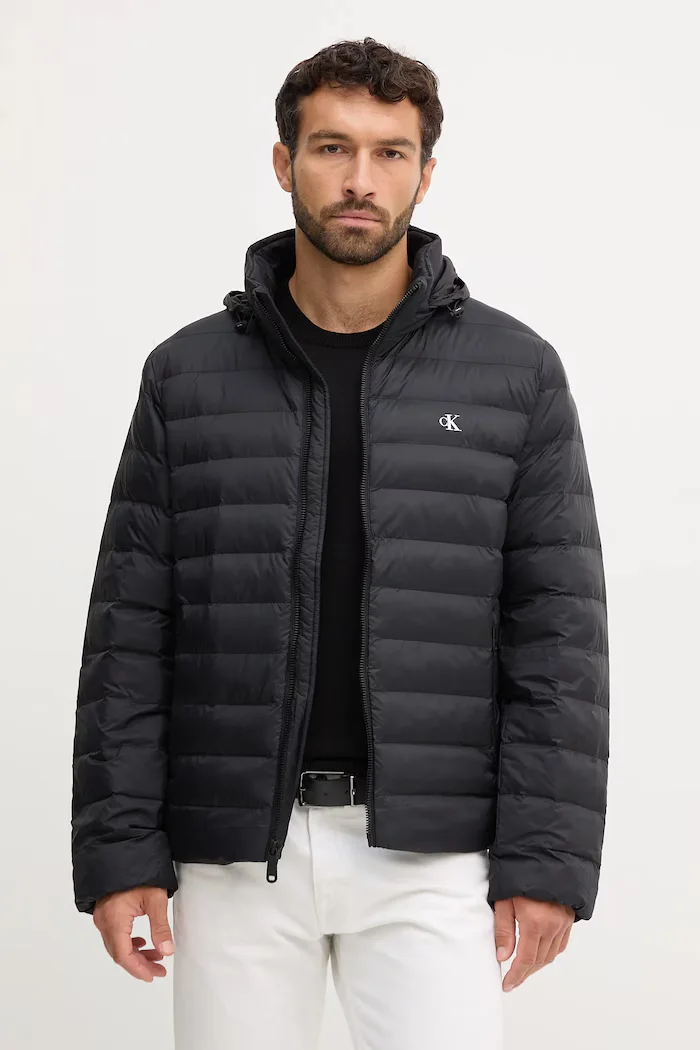 Calvin Klein Jeans Яке в черно преходен модел LV04RC511G