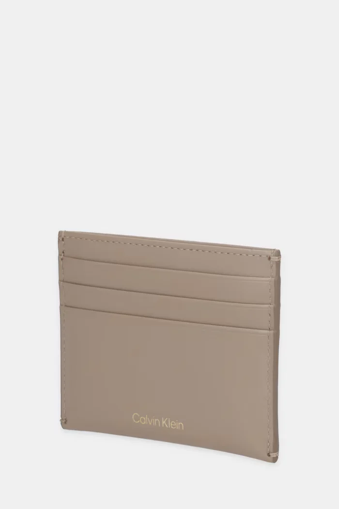 Calvin Klein Кожен калъф за карти в бежово LV04F3317G