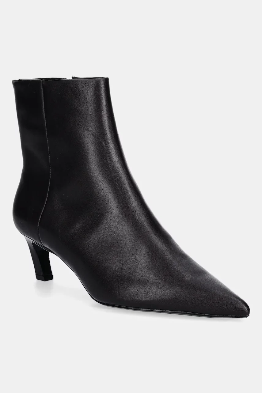 Calvin Klein Кожени боти ESS KITTEN HEEL ANKLE BOOT