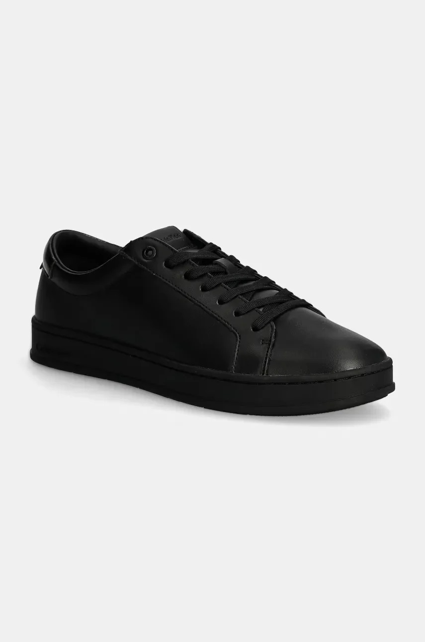 Calvin Klein Кожени маратонки LOW TOP LACE UP
