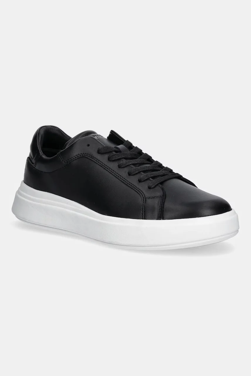 Calvin Klein Кожени маратонки LOW TOP LACE UP LTH