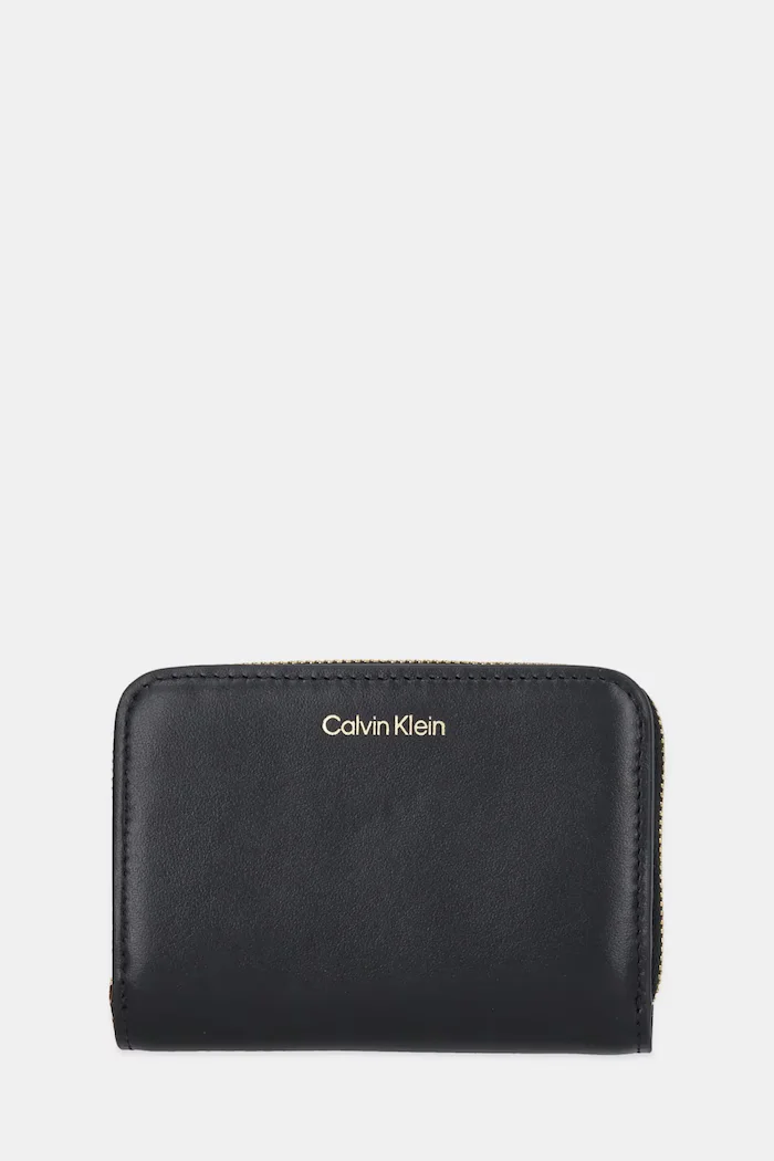 Calvin Klein портфейл дамски от кожа черен LV04F1075G