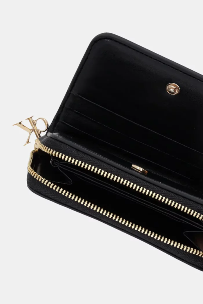 Calvin Klein портфейл дамски от кожа черен LV04F1075G